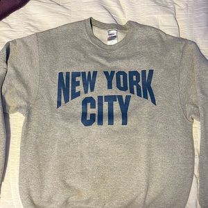 Gray crewneck sweatshirt, size Medium